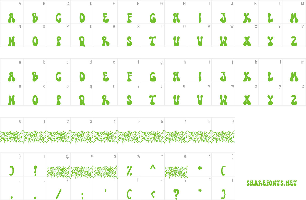 Font TF Funky Fusion preview